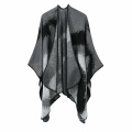 Damen Winter Schal Wrap Reversible Oversized Poncho Cape Cardigan Strickmantel